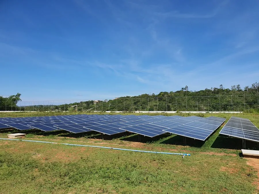Projeto solar residencial concluido