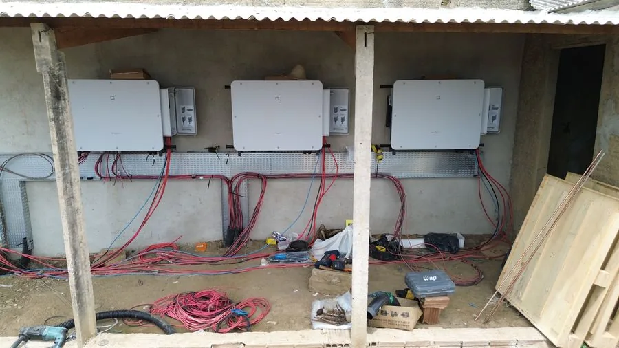 Sistema fotovoltaico instalado