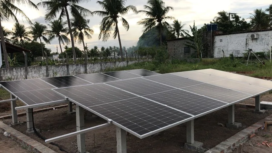Projeto de energia solar concluido